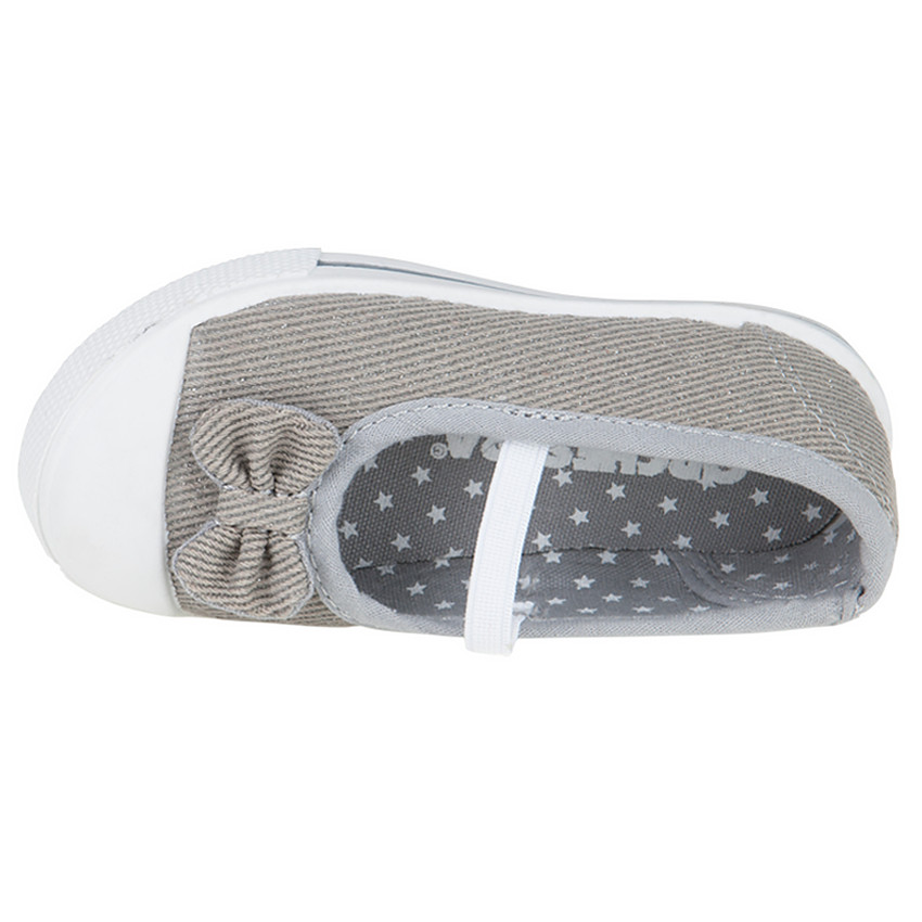 Babies van stof met elastische band en knoop van maat 24 tot 27 