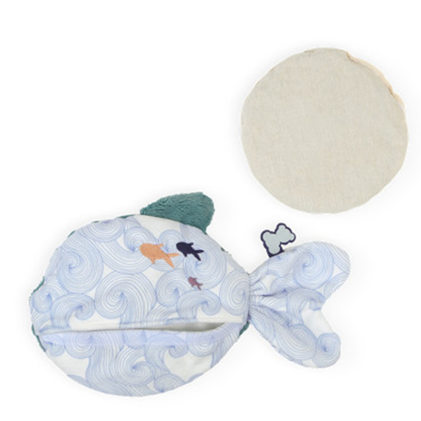 Bouillotte-peluche bien-être poisson S 