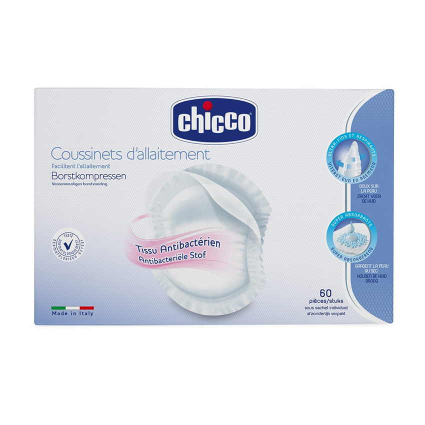 Antibacteriële borstvoedingskompressen 60 stuks 