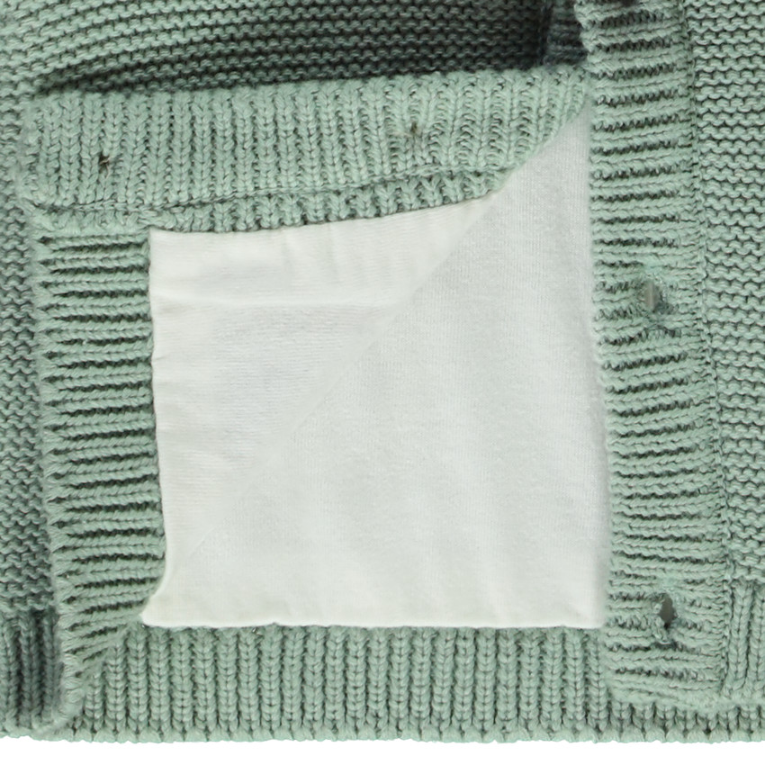 Gilet tricot à capuche ludique pour bébé garçon 