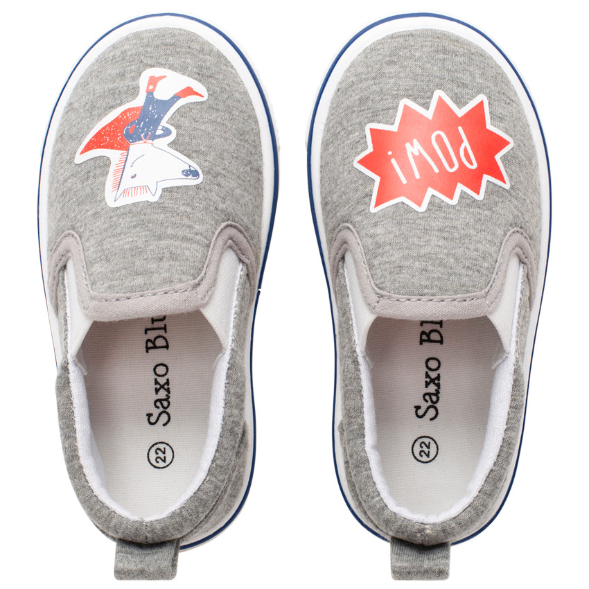 Lage sneakers van stof met fantasieprint 