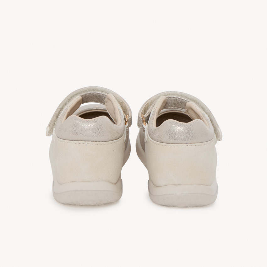 Babykleed met iriserend effect en gouden studs voor meisjes 