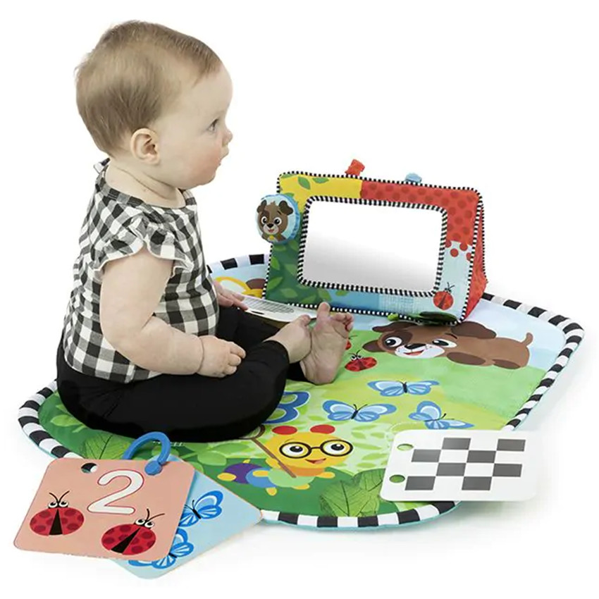 Tapis d’éveil et miroir Discovery Garden 