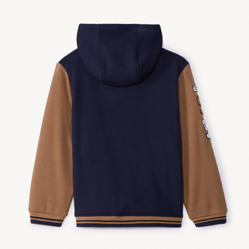 Veste à capuche et col teddy contrecollé garçon 