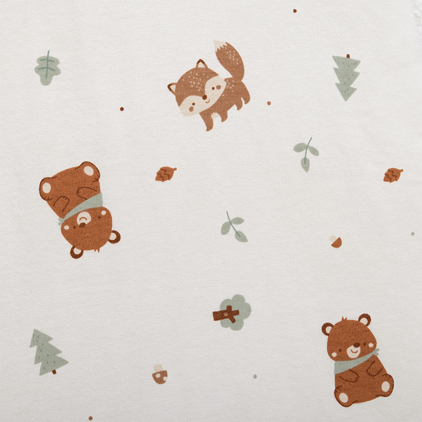 Gigoteuse TOG 3 en jersey imprimé animaux 18-36M Roi des Forêts écru 