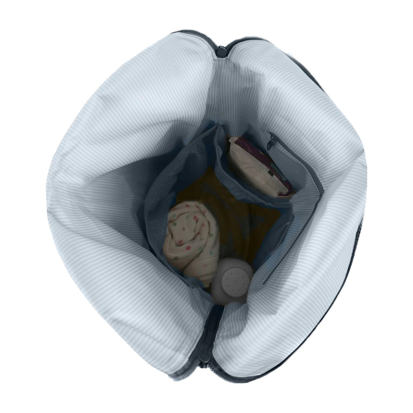 Sac à langer Roll Top - Gris/Vert 