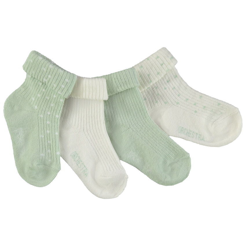 Lot de 4 paires de chaussettes étoilées pour bébé 