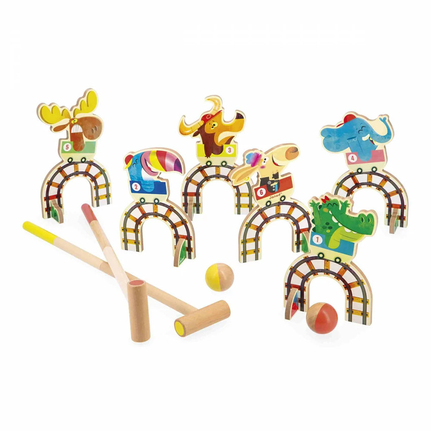 Houten Croquetspel Grand Huit Applepop 