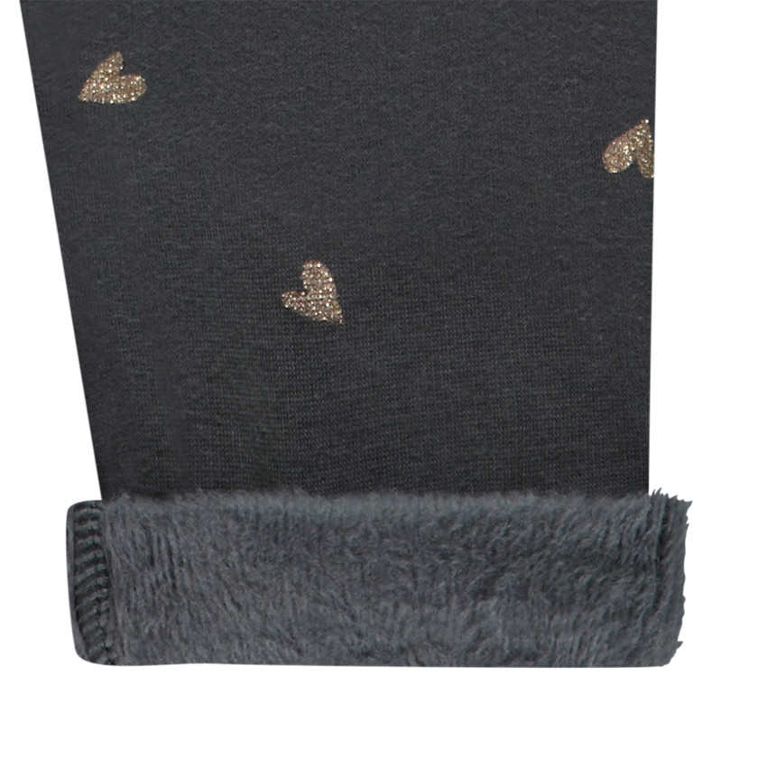 Caleçon doublé en sherpa avec imprimé cœurs pour bébé fille devient Sherpa broek met hartjesprint voor meisjes. 