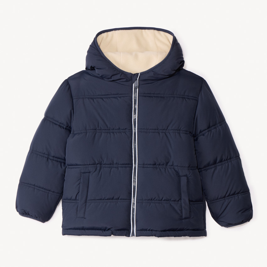 Donsjas met microfleece voering voor jongens 