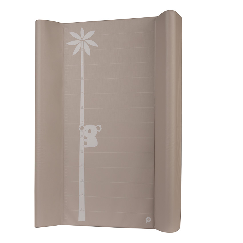 Verschoonmat met groeimeter Koala - Hazelnoot 