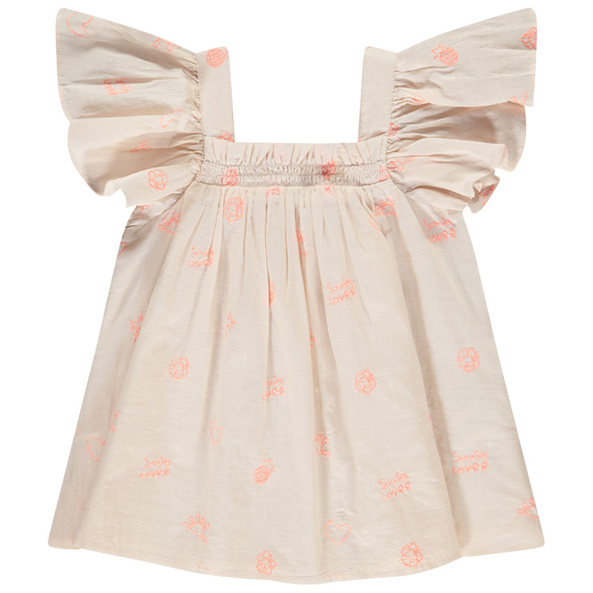 Top péplum imprimé fantaisie pour fille 