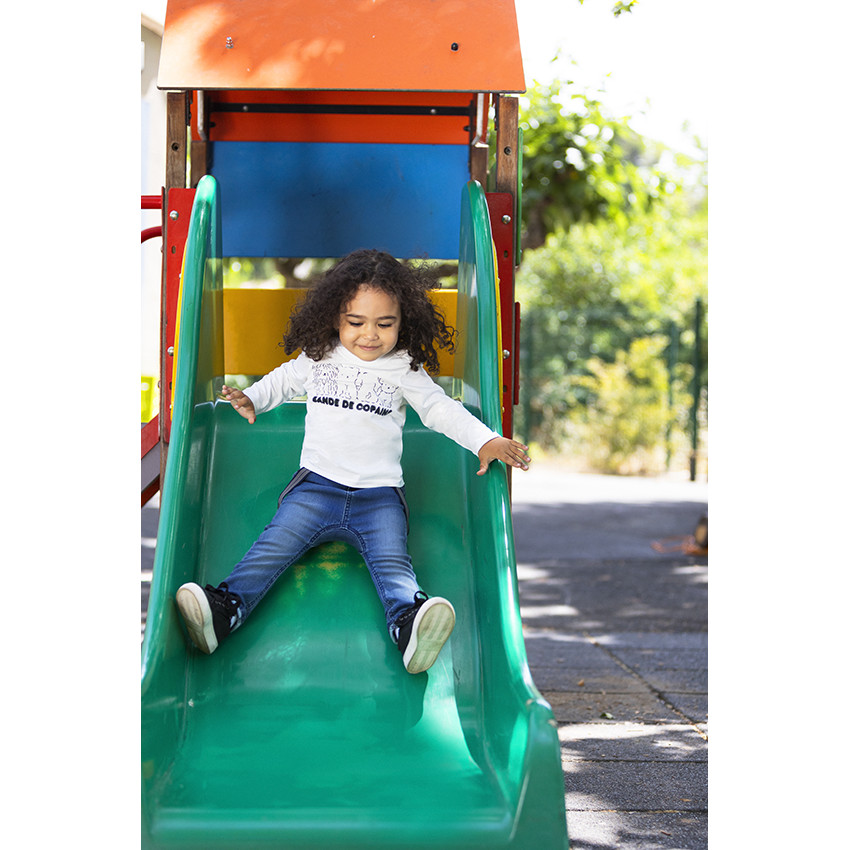 T-shirt manches longues en jersey print chiots pour bébé garçon 