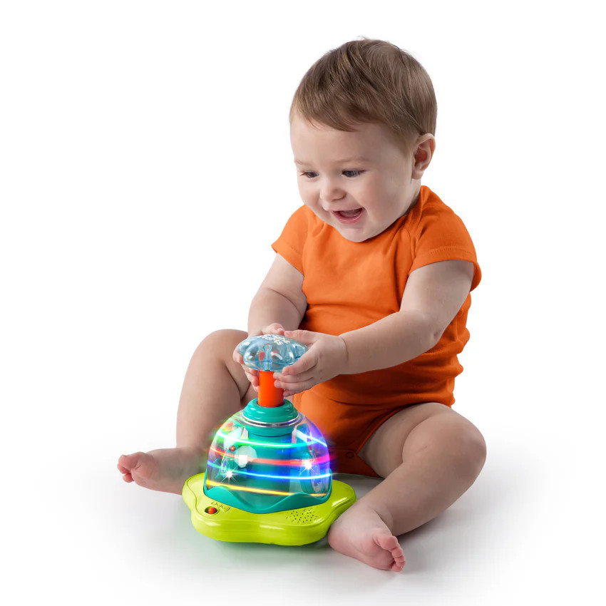 Jouet étoile musicale Press & Glow Spinner 6M+ 