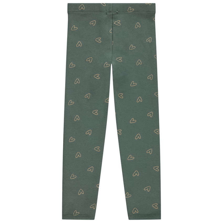 Legging contrecollé en sherpa imprimé fille 