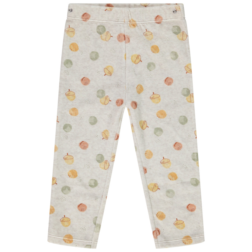 Pyjama 2 pièces en velours ourson ludique pour bébé garçon 