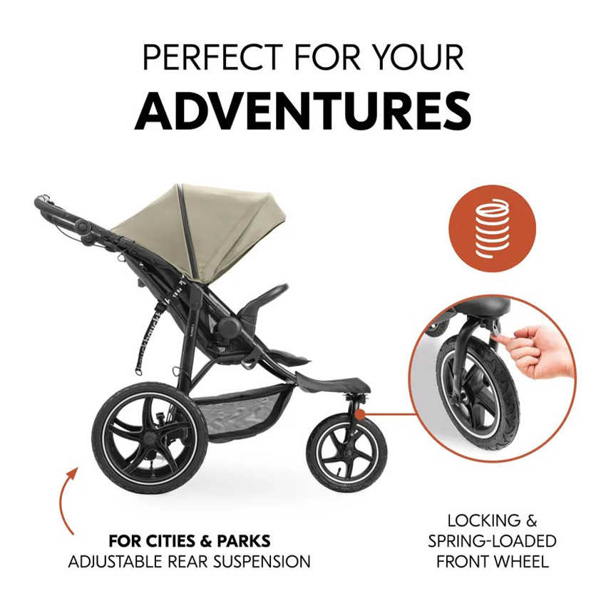 Poussette Jogger Runner 3 Tout-terrain Olive 