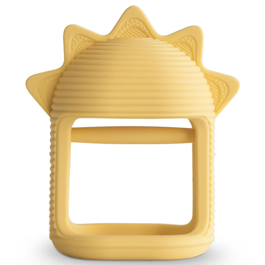 Anneau de dentition mitaine No-Drop Soleil Jaune  
