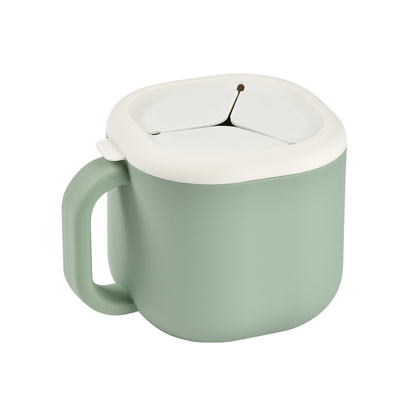 Tasse Pick & Snack en silicone sage green 