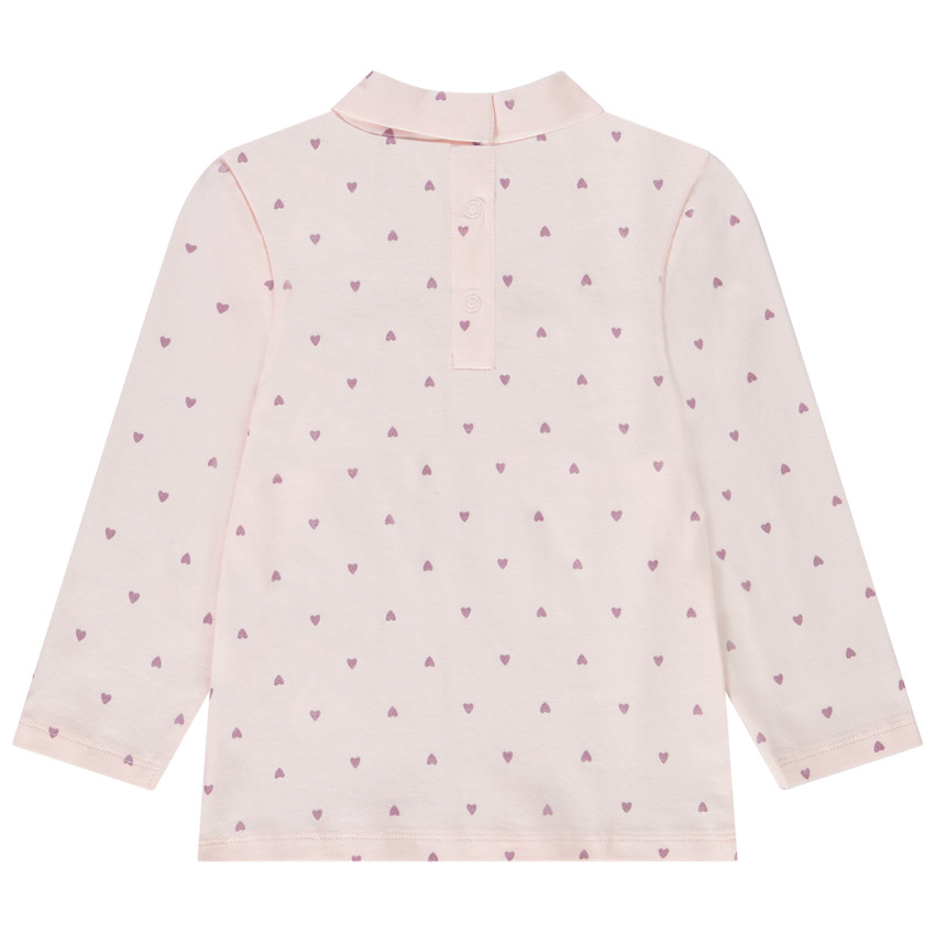 Set van 2 fantasie ondertruien met col voor baby meisje 