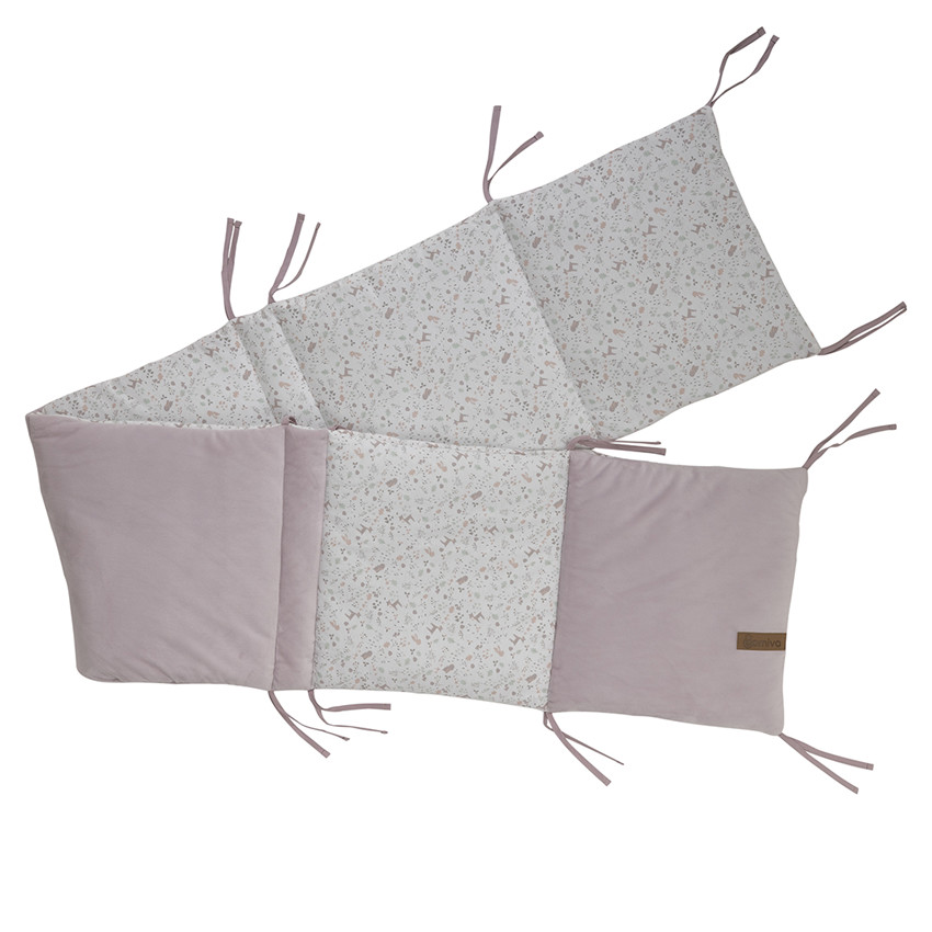Tour de lit adaptable 30 x 180 cm - Lilas 