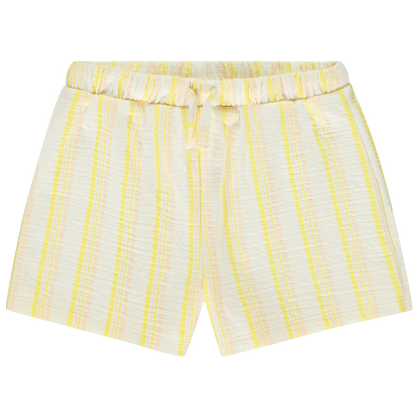 Short en maille tubique à rayures pour fille  
