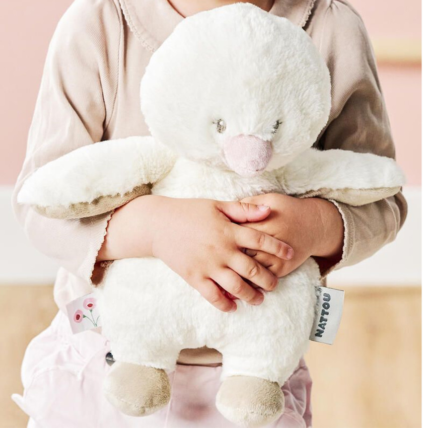 Knuffel eendje - Fanfan - Zand - 30 cm 