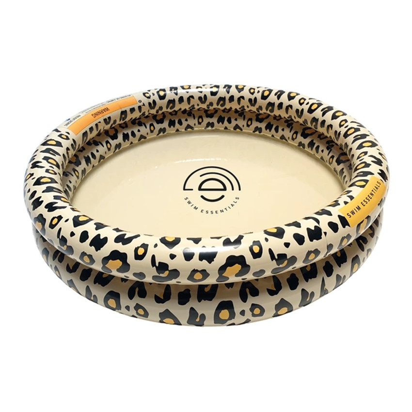 Piscine bébé à 2 anneaux imprimé léopard 60 x 60x 15 cm 