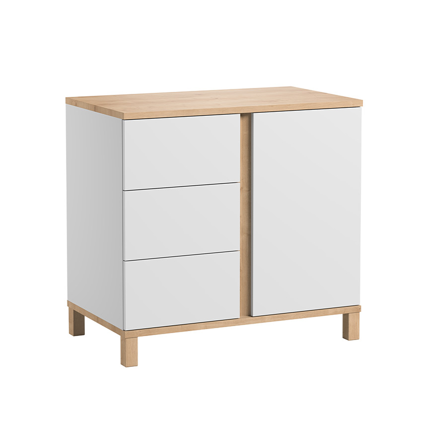 Commode Altitude - Bois / Blanc 