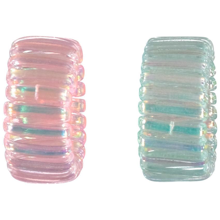 Set van 2 dikke spiraal elastieken voor meisjes 