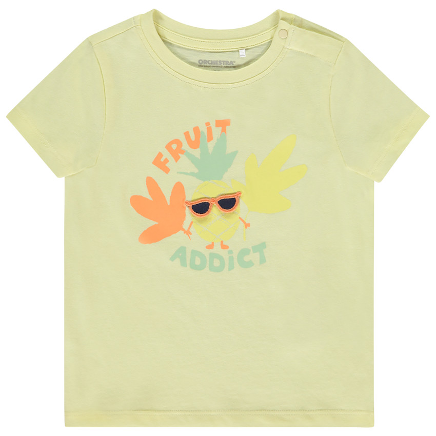 T-shirt manches courtes à flap 3D ludique pour bébé garçon 
