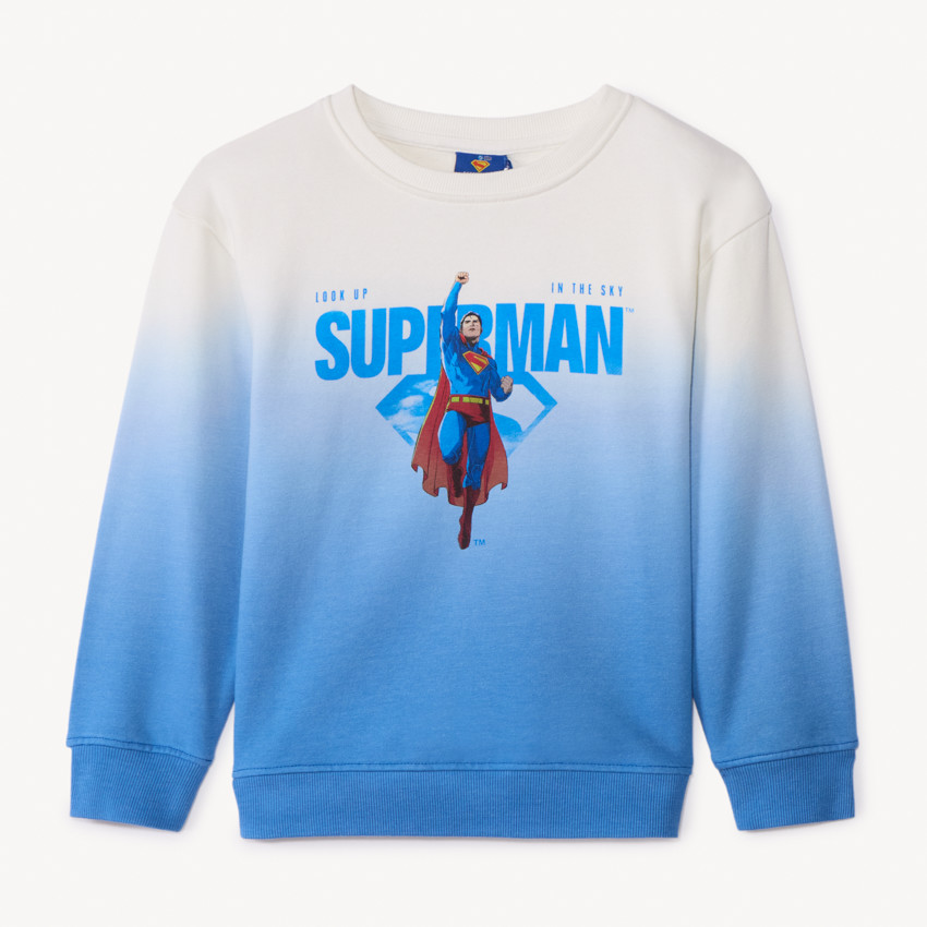 Sweat molleton effet dégradé Superman Warner pour garçon 