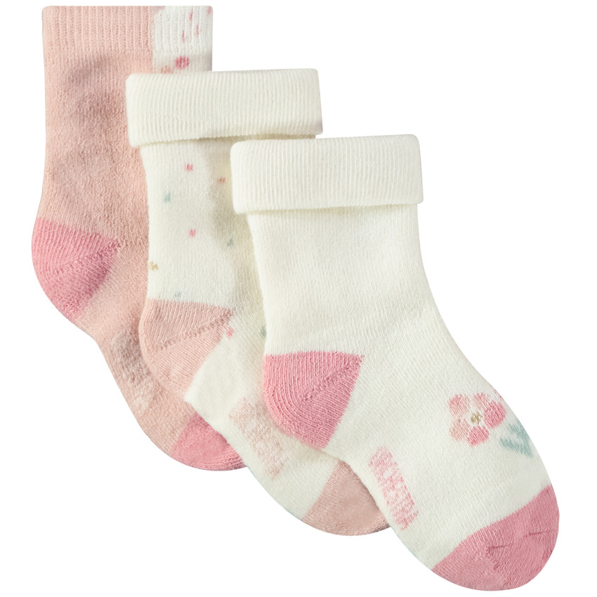 Set van 3 paren van sokken met fantasieprint voor meisjes 