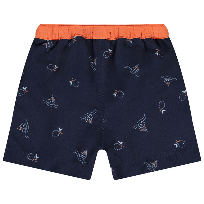 Zwemshort met walvissen/zeilboten voor jongen 