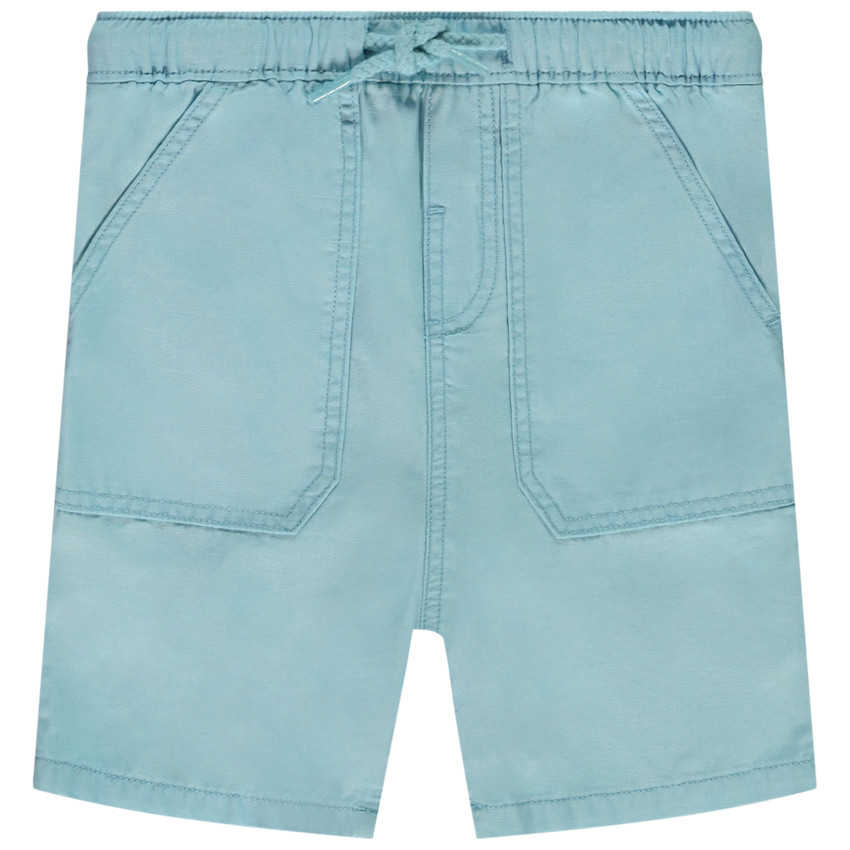 Bermuda van stof voor baby jongen 