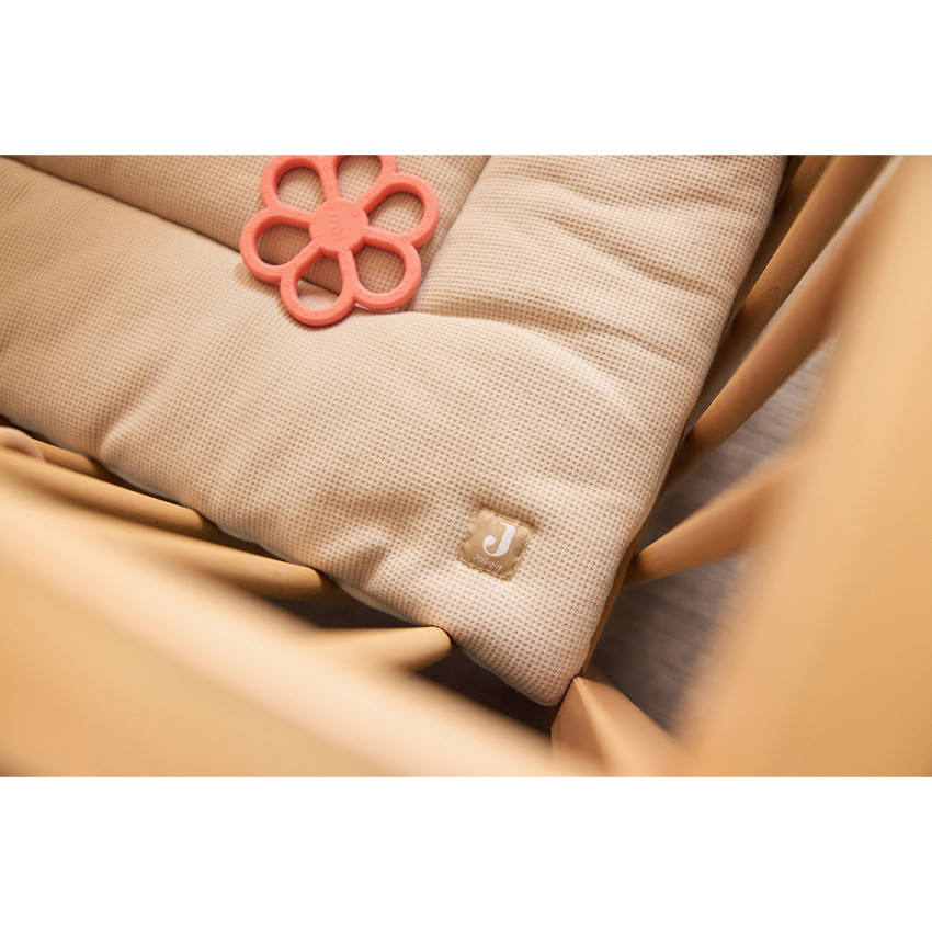 Bijtring silicone Flower Coral Roze 