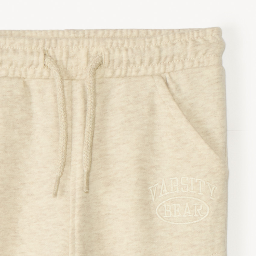 Jogging unicolore en molleton avec découpes pour garçon bébé 