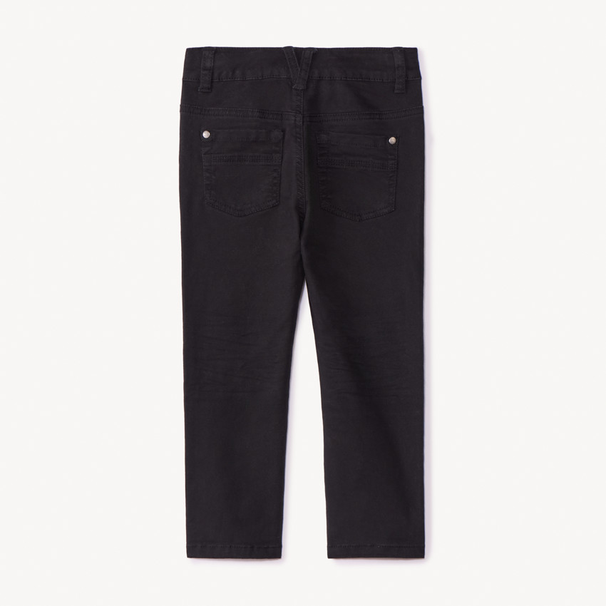 Pantalon slim en twill effet crinkle pour garçon 