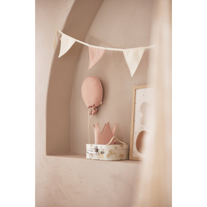 Ballon Déco Coton Hydrophile 25x50cm Wild Rose 