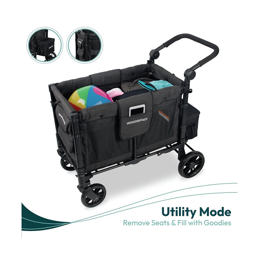 Poussette Chariot W2 Elite Charcoal Gris 