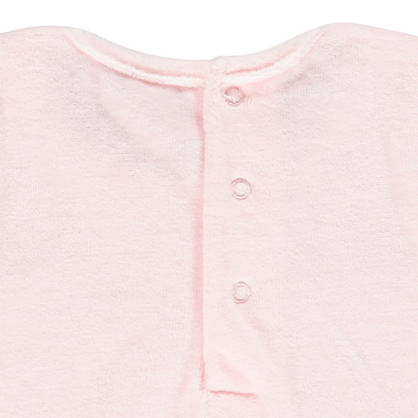 Pyjama en velours à message pour bébé fille 