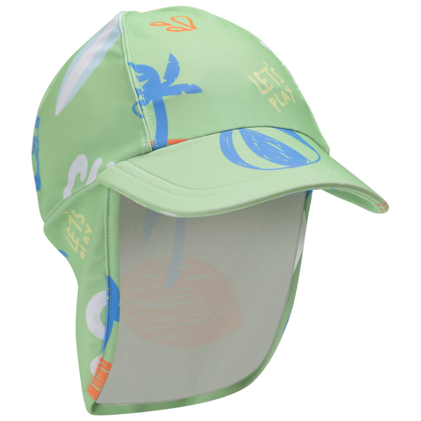 Casquette saharienne anti-UV imprimé plage pour bébé garçon 