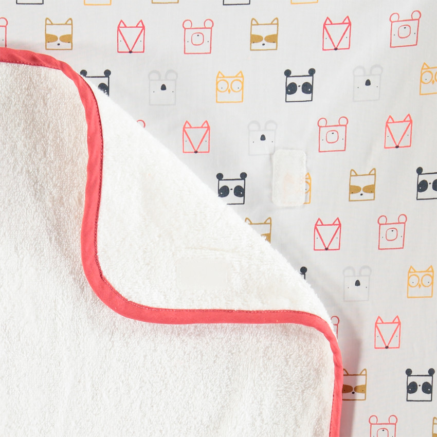 Hoes voor de verschoningsmat in popeline Ethnic animals 