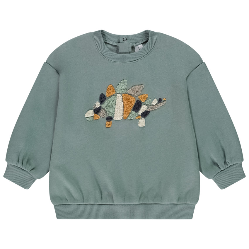 Oversized sweatshirt met dierenmotief voor babyjongen 
