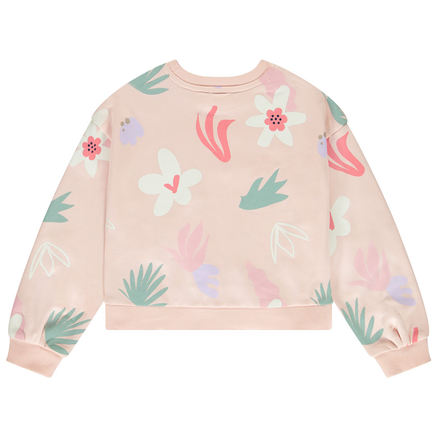 Sweatshirt met glinsterende puff print voor meisjes 