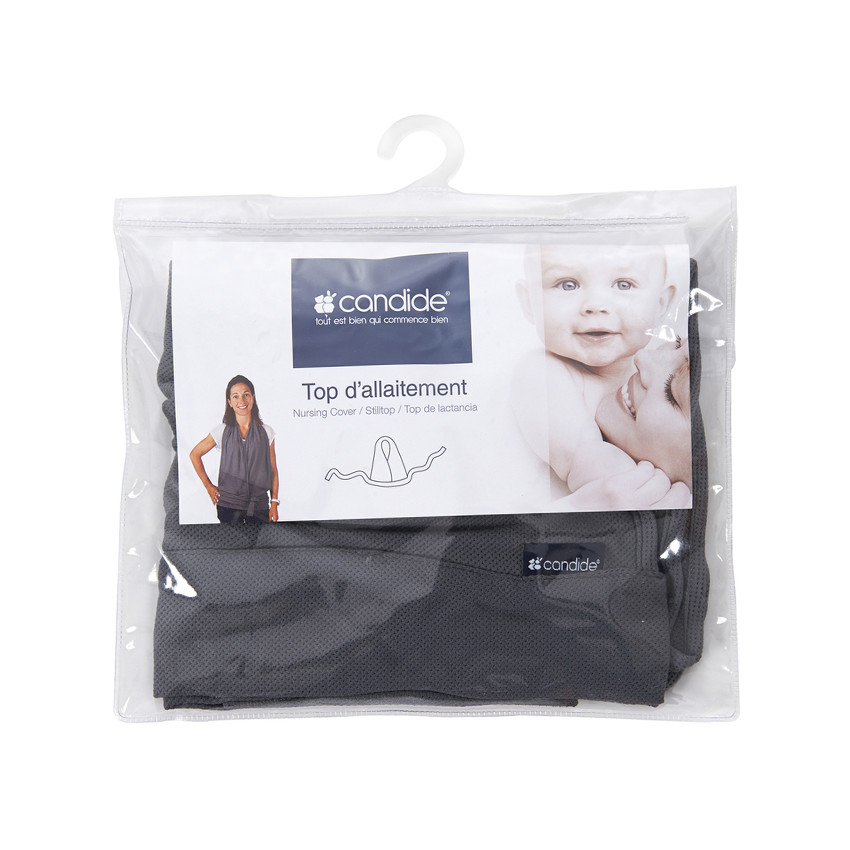 Top voor borstvoeding - Grijs antraciet 