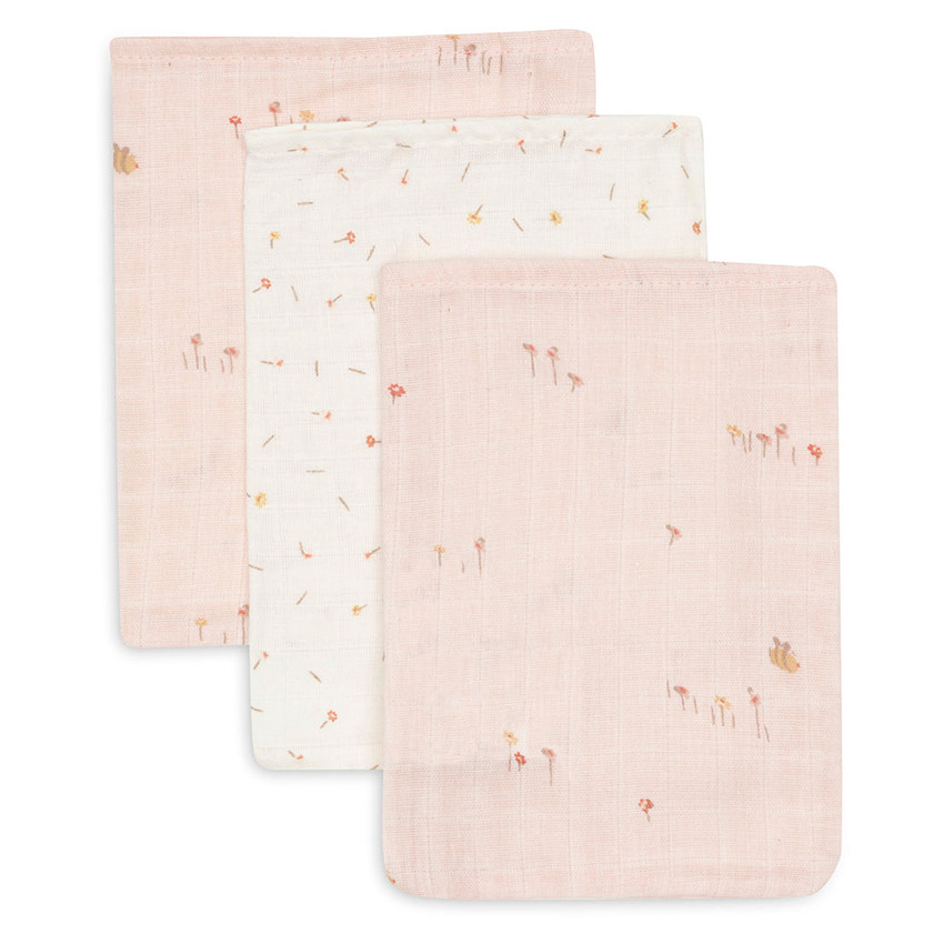 Gant de toilette Gaze de Coton Pretty Picnic 3pcs 