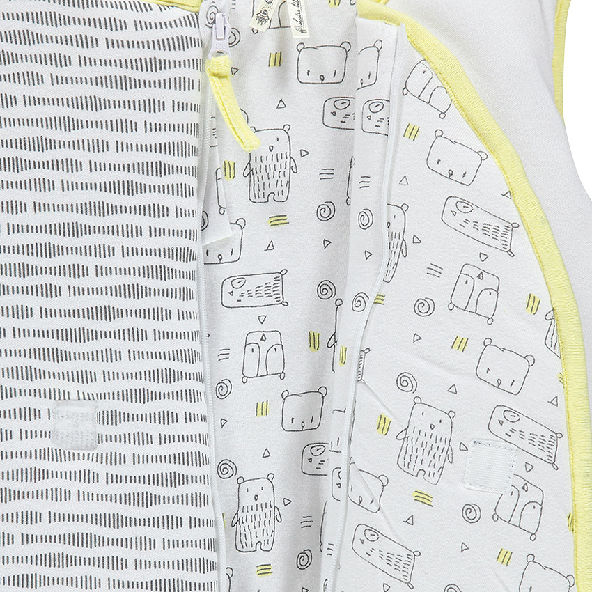 Turbulette sans manches en jersey avec ourson brodé 