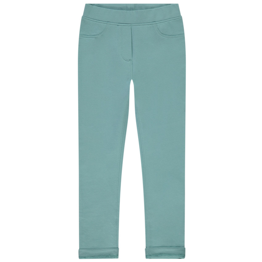 Jegging en molleton uni fille 