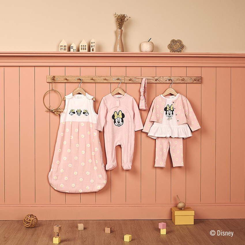 Dors-bien jersey patch Minnie Disney pour bébé fille 
